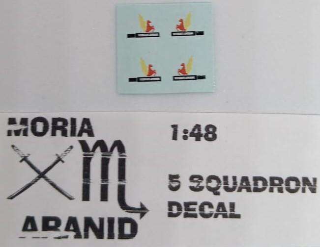 ACD Decals, SAAF 5 Squadron Badge, ACD-50, Decals, 1/72 Scale