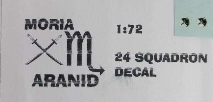 ACD Decals, SAAF 24 Squadron Badge, ACD-59, Decals, 1/72 Scale