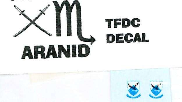 ACD Decals, SAAF TFDC Badge, ACD-60B, Decals, 1/72 Scale