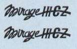 ACD Decals,  Mirage III CZ Logo Badge,  ACD-25,  1/72 Scale