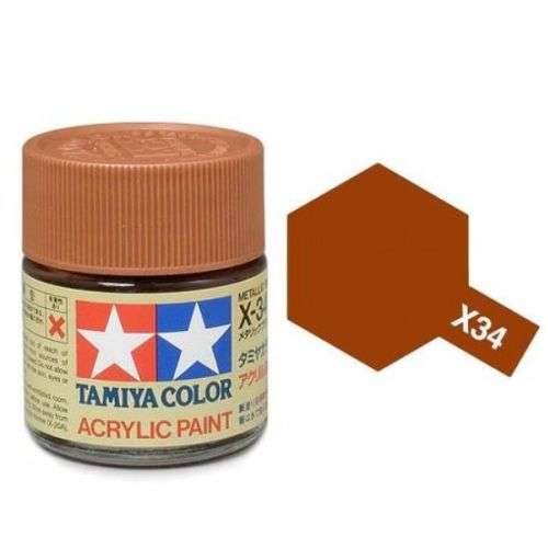 Tamiya - X-34 Metallic Brown Acrylic (23ml)