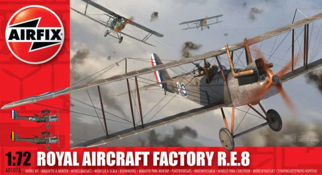 Airfix Royal Aircraft Factory R.E.8  No. A01076 | 1:72 Scale (NO BOX)