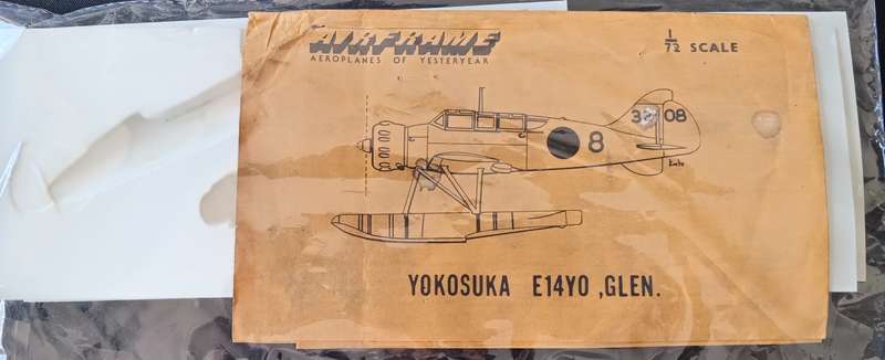 Airframe, Yokosuka E14Y Vacuum Kit 1/72 Scale In Bag
