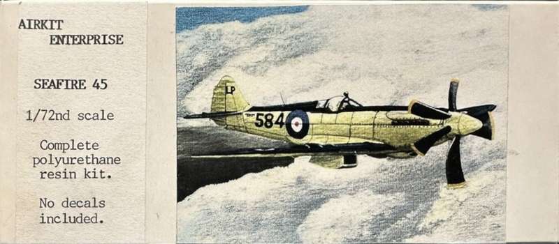 Airkit, Enterprise Seafire 45  No.  1:72 Scale Resin Kit