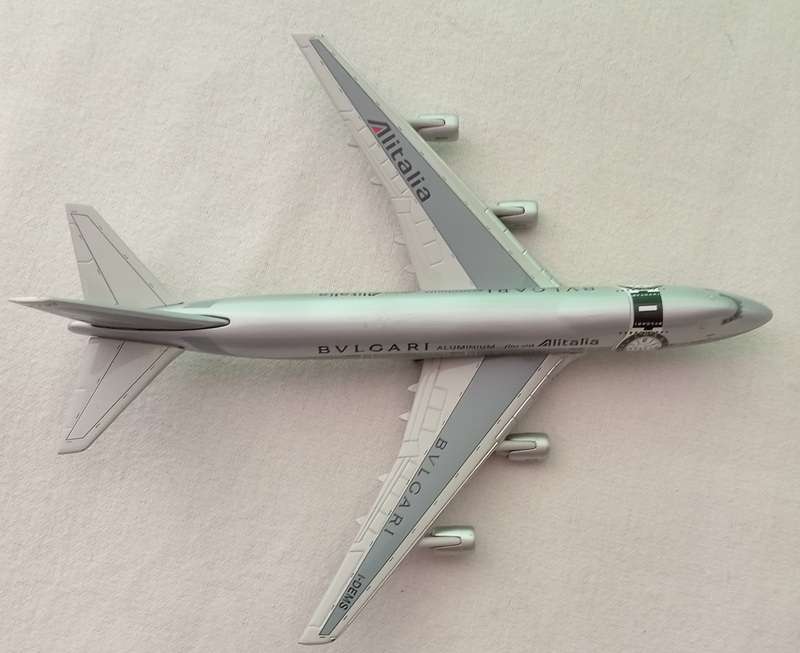 Tucano Lines, ALITALIA BVLGARI B747-234B Reg#I-DEMS  1/1:400 Scale Diecast Model  84023001