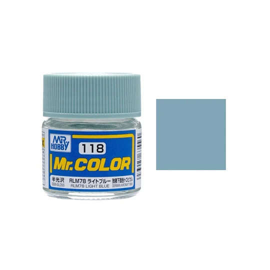 Mr. Color, C118 RLM78 Light Blue (Semi-Gloss) (10ml)