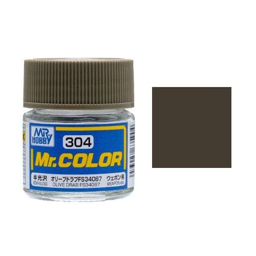 Mr.Color - C304 FS34087 Olive Drab (Semi-Gloss) (10ml)
