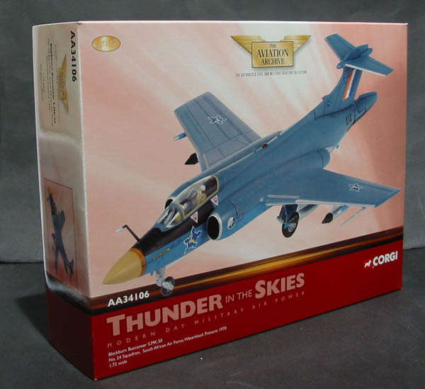 Name: Corgi Blackburn Buccaneer S.Mk 50 SAAF No.24 Sqn, Waterkloof, SA AA34106 1,72 Scale,  Die-Cast