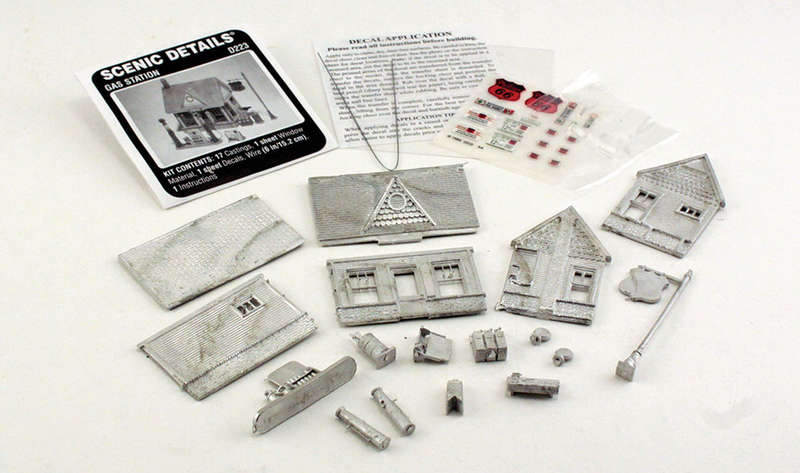 Woodland Scenics, Gas Station Die Cast Kit D223 HO Scale