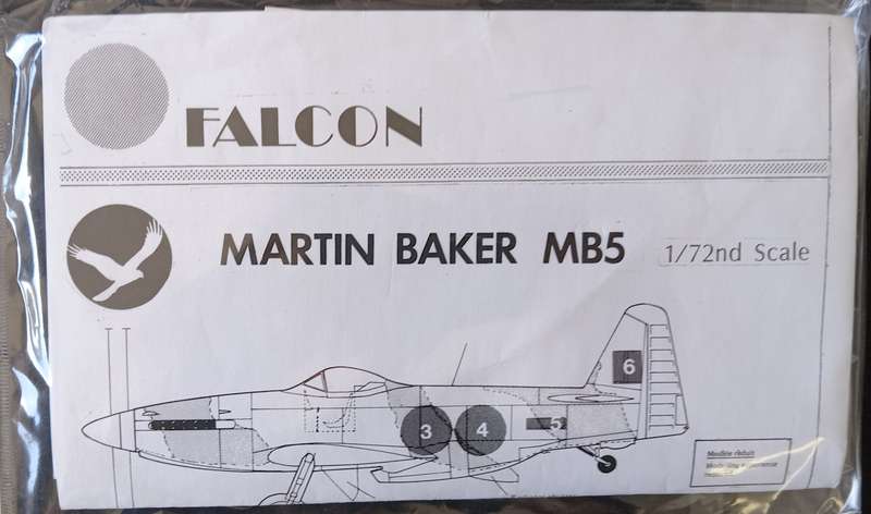 Falcon, Martin Baker MB5 Vacuform Model Aircraft Kit 1:72 Scale Airplane