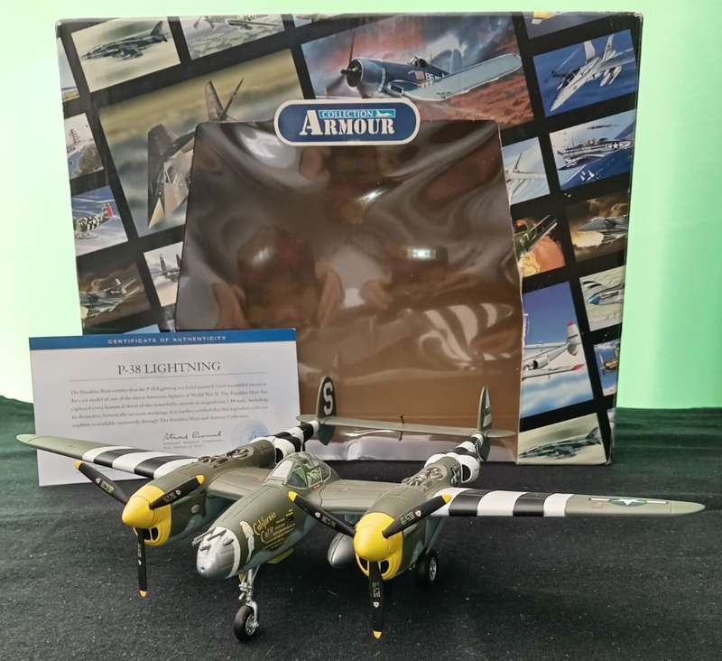 P38 Lightning B11B612 Franklin Mint  1,48 Armour Collection