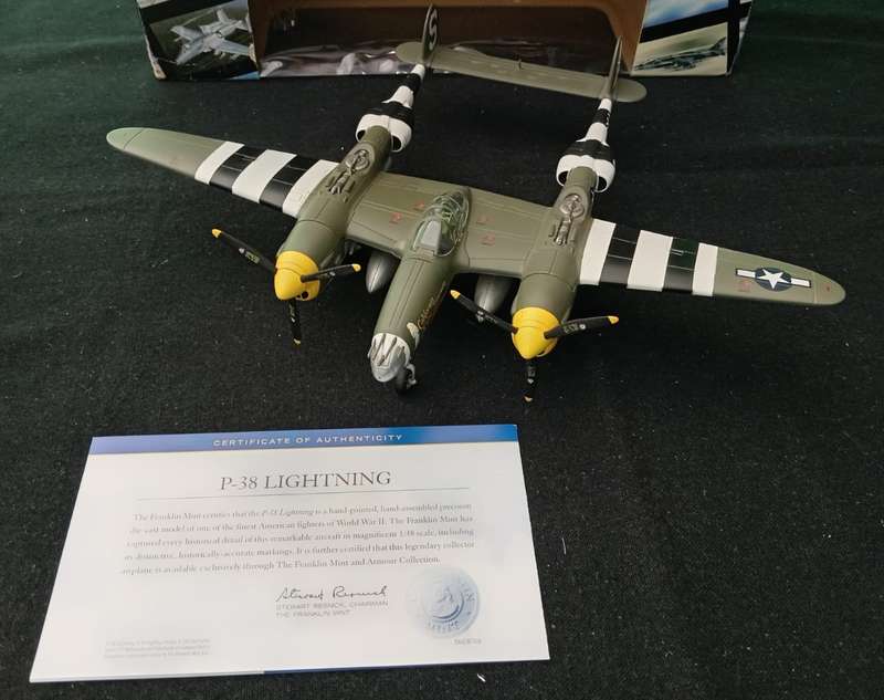 P38 Lightning B11B612 Franklin Mint  1,48 Armour Collection