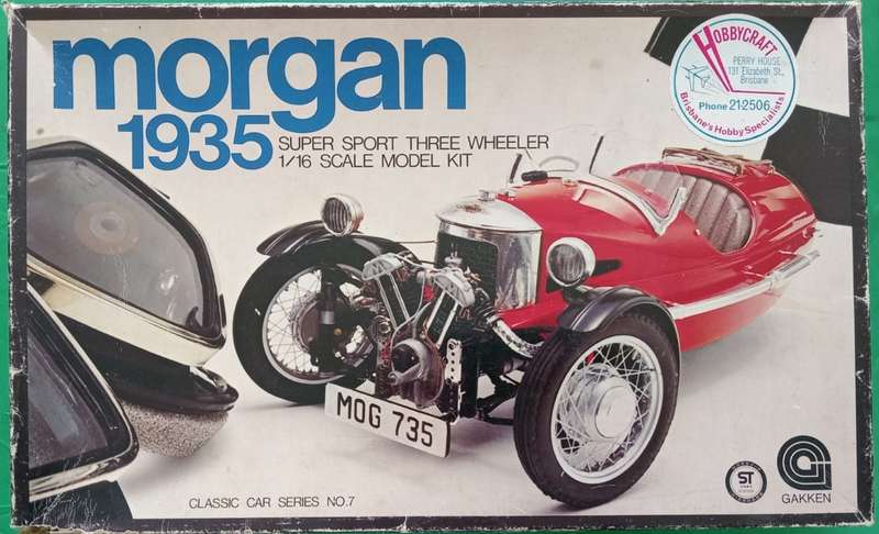 Gakken Morgan 1935 super sport three wheeler | No. 81039 | 1:16 Scale