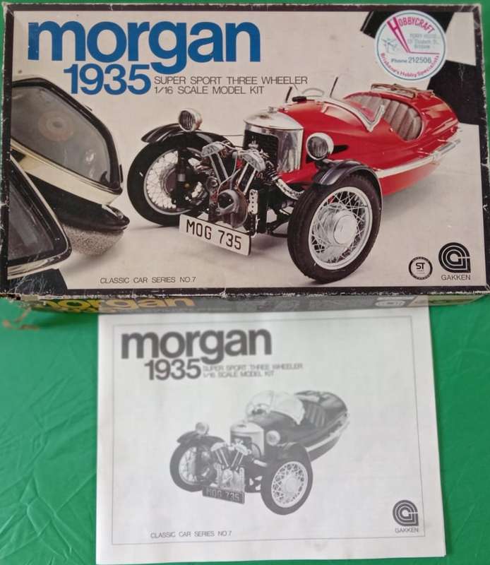 Gakken Morgan 1935 super sport three wheeler | No. 81039 | 1:16 Scale