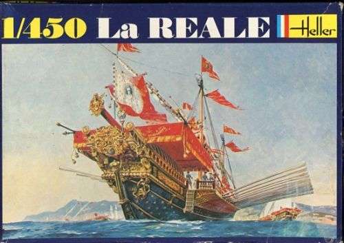 La Reale Vintage Ship Gold France Heller | No. 064| 1:450 Scale Model Kit