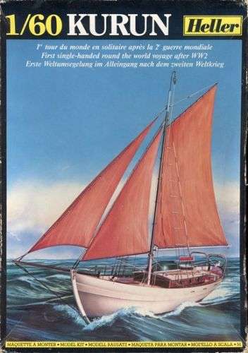 KURUN Sail Boat Heller | No. 614| 1:60 Scale Model Kit