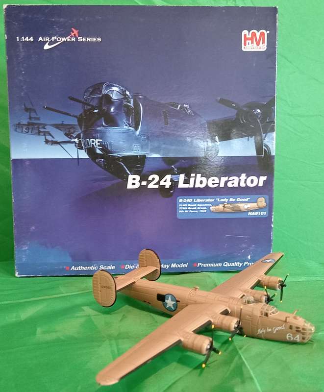 Hobby Master, B-24 Liberator HA9101 Lady Be Good B-24D Die Cast Model Air Power
