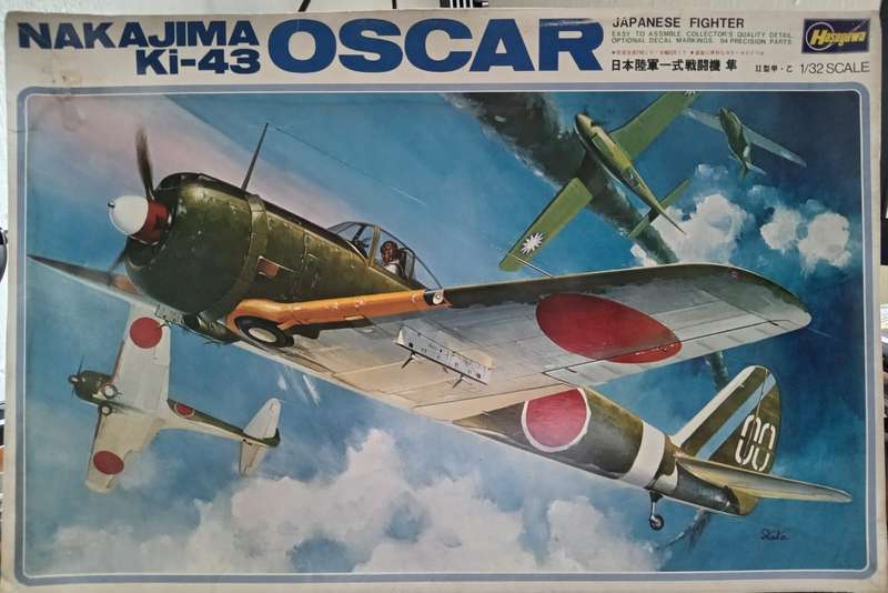 Hasegawa, Nakajima Ki-43 (Oscar)  Japanese Fighter 1:32 Scale NO BOX