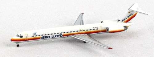Herpa Wings, Aero Lloyd, McDonnell Douglas MD-83, Reg. D-ALLD, 528429, 1,500 Scale