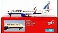 Herpa Wings, Transaero - Aeroflot Airlines, Boeing 737-800, Reg. EI-RUB, 527668, 1,500 Scale (3)