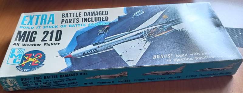 IMC Models, MIG 21D Build Stock or Battle Damaged All Weather Fighter Model Kit