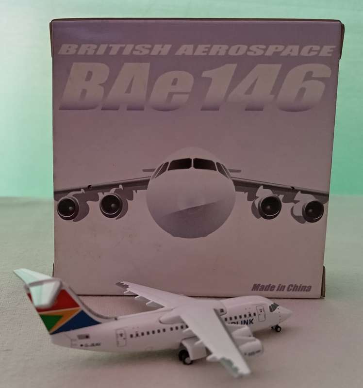 Jet-X 1/400 BAe 146 Diecast Model South African Airlink, G-JEAV