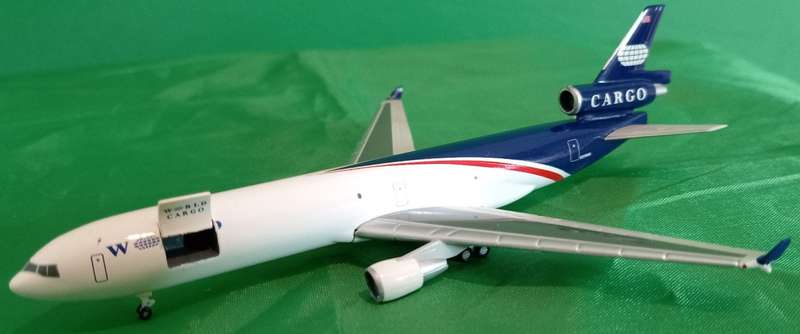 Herpa Wings, World Airways, McDonnell Douglas MD-11F, 1,500 Scale