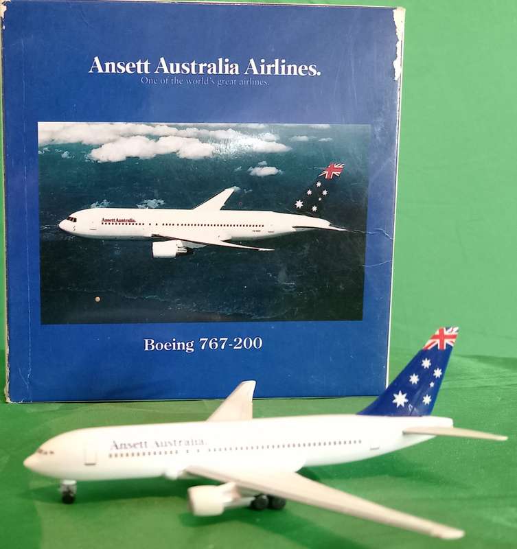 Herpa Wings, Ansett Australia Airlines, Boeing 767-200, 504225, 1,500 Scale - Very RARE