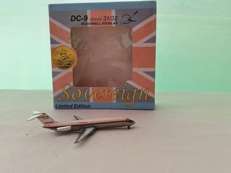 Sovereign, DC-9 Series 31-32, MD, Iberia Lineas Aereas De Espana, 1,400 Scale, Reg. EC-BIG