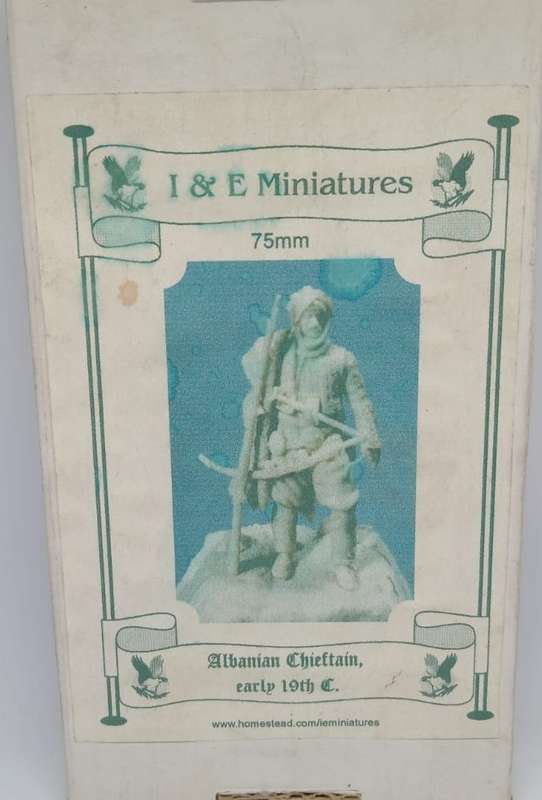 I & E Miniatures Albanian Chieftain Early 19th Century 75 mm Resin Kit
