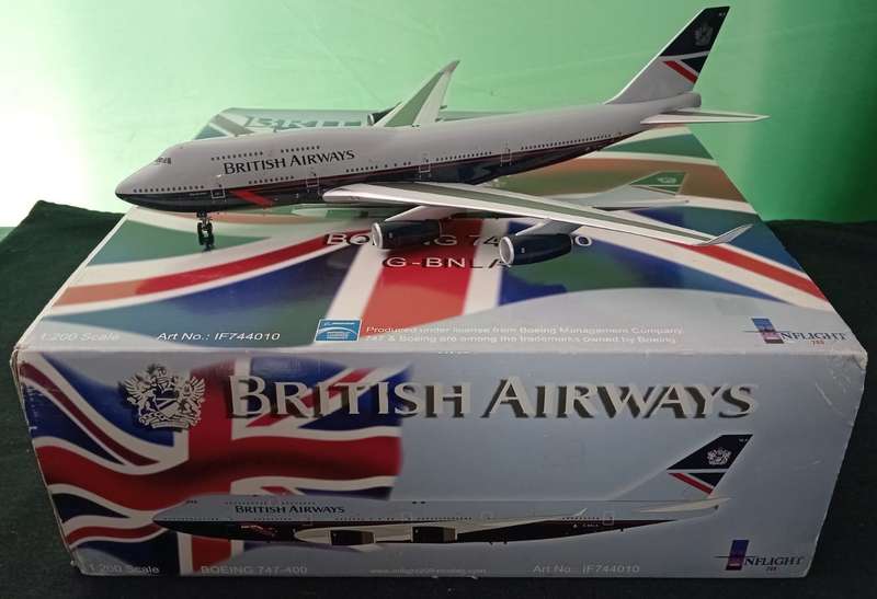 Inflight 200 BA Boeing 747-400 IF744010 G-BNLA 1/200