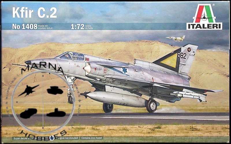 Italeri Model, IAI Kfir C.2 + Super Decal No. 1408 | 1:72