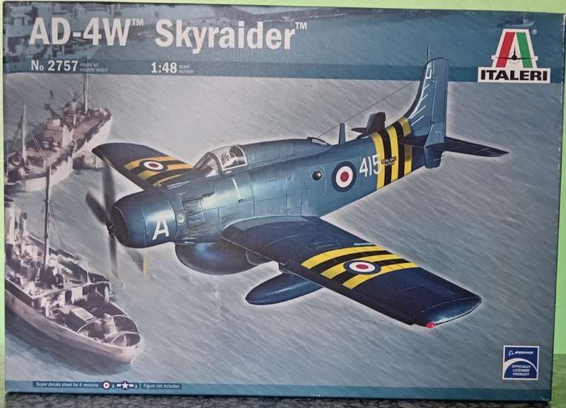 Italeri Model, AD-4W Skyraider | No. 2757 | 1:48 Scale