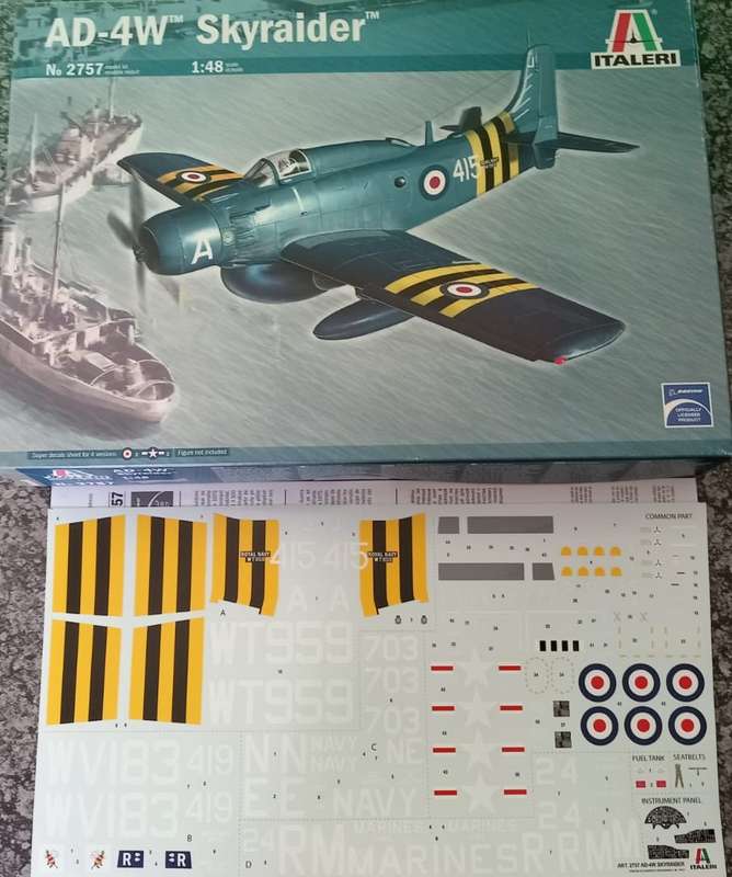 Italeri Model, AD-4W Skyraider | No. 2757 | 1:48 Scale