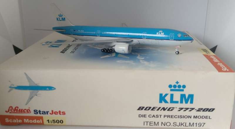 Star Jets. KLM Boeing 777-200  PH-BQA SJKLM197 Scale 1:500 Model Airplane