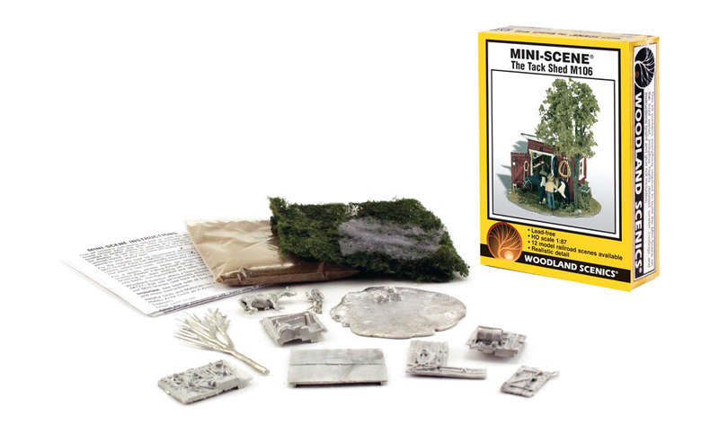 Woodland Scenics, The Tack Shed Mini-Scene Kit HO M106