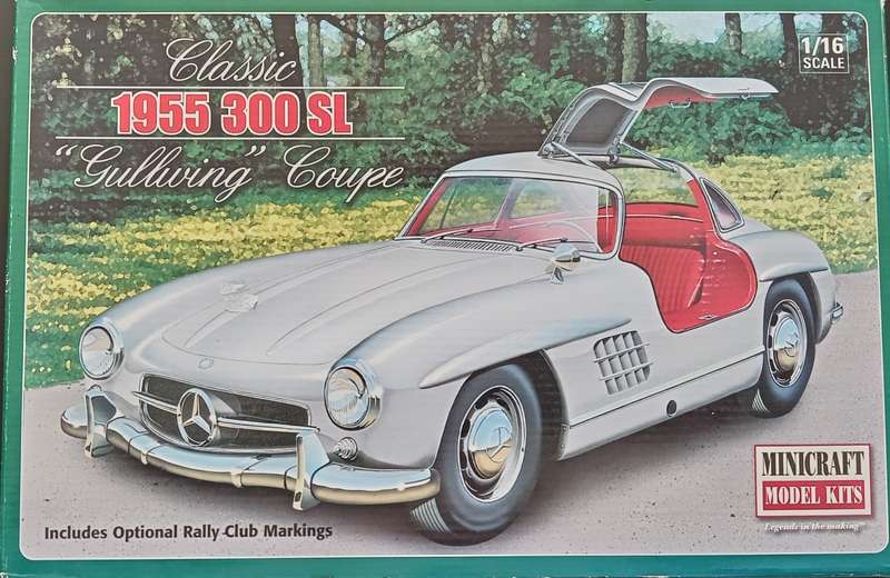 MINICRAFT 1955 Mercedes Benz 300SL Gullwing Coupe KIT McM 11227 1/16 Scale