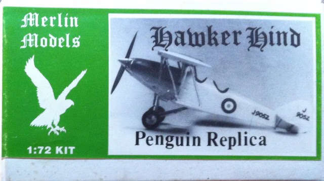 Merlin Models, Penguin Replica Hawker Hind  No.  1:72 Scale