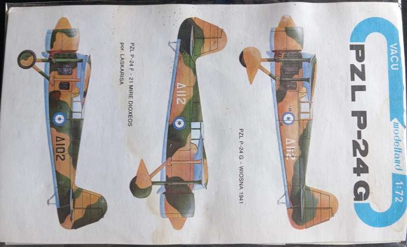 Modelland, PZL P-24G Vacuum Aircraft Kit No. | 1:72