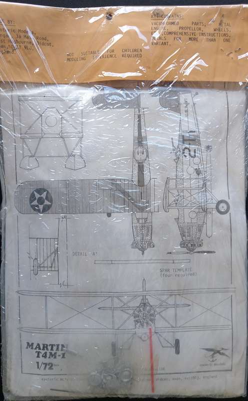 Naval Aviation Factory, Esoteric  NAF-1 Martin T4M-1 Torpedo Truck Vacform Model Kit 1/72 Scale