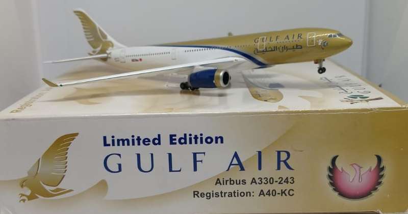 PHOENIX MODEL, Gulf Air, Airbus A330-243, A40-KC 1/400 Scale,