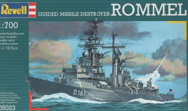 Revell Model, Guided Missile Destroyer Rommel No. 05023 | 1:700