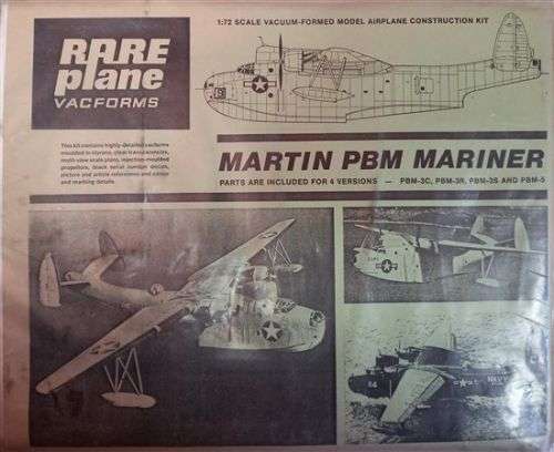 Rare Plane Vacforms, Martin PBM Mariner 1/72 Model Vacform Kit