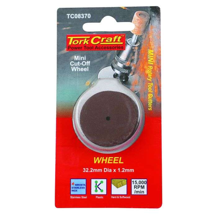 Tork Craft  Power Tools Accessories, Wheel 32.2mm Dia x 0.6mm TC08370