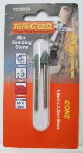 Tork Craft  Power Tools Accessories, Cone 6.0mm x 3.2mm Shank TC08399