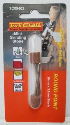 Tork Craft  Power Tools Accessories, Round Point 10mm x 3.2mm Shank TC08403