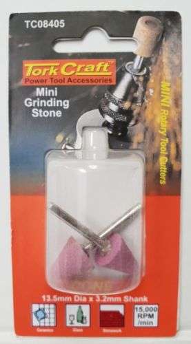Tork Craft  Power Tools Accessories, Cone 13.5mm Dia x 3.2mm Shank TC08405