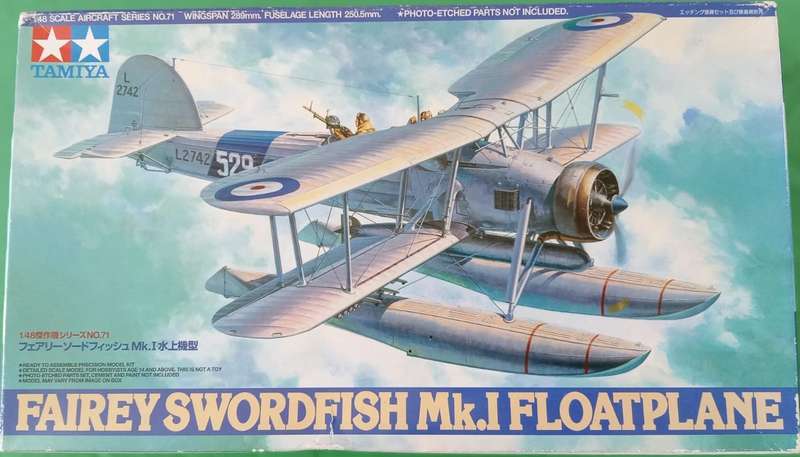 Tamiya Fairey Swordfish Mk.I Floatplane  | No. 61071 | 1:48 ( Photo-Etched Part Included)