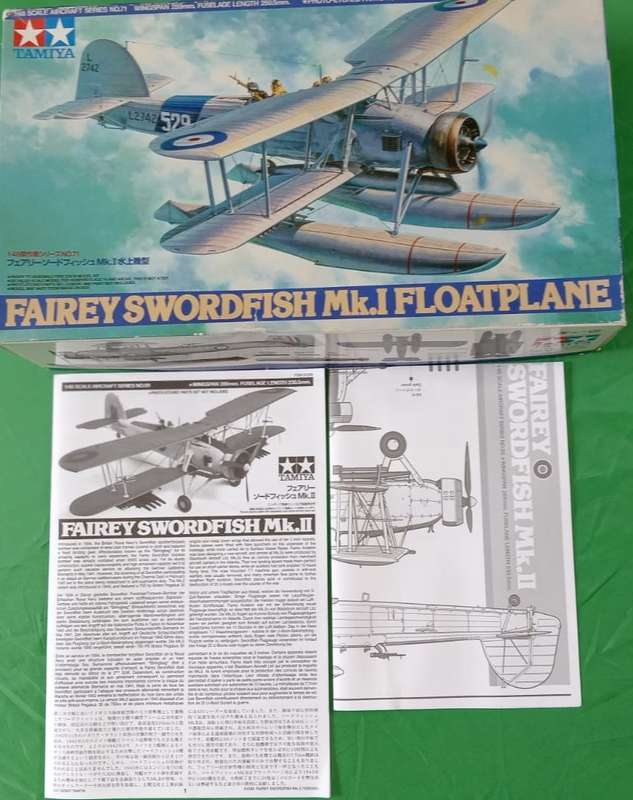 Tamiya Fairey Swordfish Mk.I Floatplane  | No. 61071 | 1:48 ( Photo-Etched Part Included)