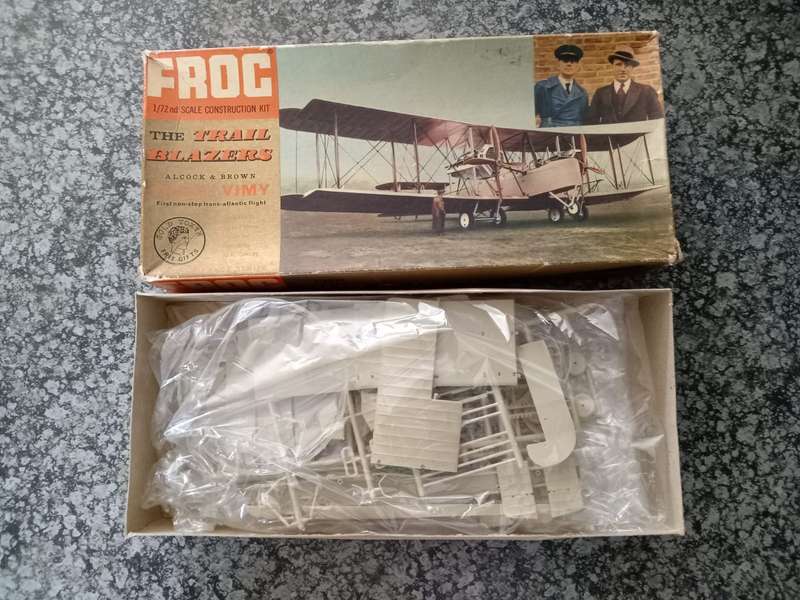 FROG, The Trail Blazers Vickers Vimy Vintage F163 1:72 (1964) First non-stop trans-atlantic Flight